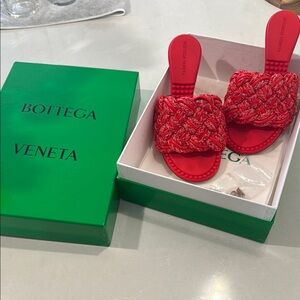 Bottega Veneta - Bubble Weave Heels - Gum Sole - Emerald Green Box